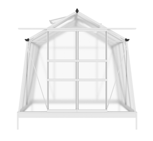 Graines pour mur en pente de 8,1x8,1 pieds pour la plantation de serres de plain-pied extérieures avec base en acier galvanisé cadre en aluminium bâtiment de jardin - Product Image 1