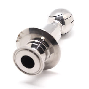 이중 클램프 청소 볼 탱크 피팅 하이 퀄리티 SS304 SS316L 스테인레스 스틸 2Bar 1/2 "-2" OEM ODM 로터리 스프레이 볼 - Product Image 4