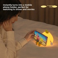 Lampe de chevet à thème dessin animé, best-seller viral, veilleuse douce en silicone pour chambre à coucher, lampe tactile pour bébé, idéale pour l'allaitement