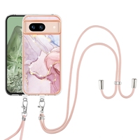 Étui de téléphone à long cordon pour Google Pixel 8, pour Google Pixel 8 Pro, coque de style marbre