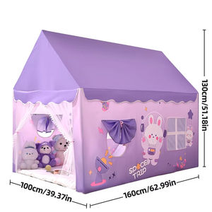 Tente <span class=keywords><strong>de</strong></span> jeu portable rectangulaire pour 1-2 personnes, motif sirène <span class=keywords><strong>de</strong></span> dessin animé, <span class=keywords><strong>maison</strong></span> <span class=keywords><strong>de</strong></span> princesse pour enfants - Product Image 1