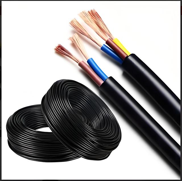 Charger Cable High Quality RVV 2 3 4 5 6 Core Copper Flexible Cable PVC Insulation Flat Stranded Headers Wire Housings