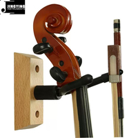 Jingying 2026 Factory North American Black Walnut/Beech Wood Base Wall Mount Violin Hooks String Instrument Parts&Accessories