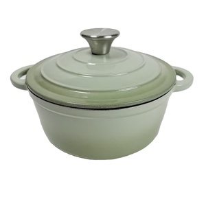 <span class=keywords><strong>Cocotte</strong></span> <span class=keywords><strong>en</strong></span> <span class=keywords><strong>fonte</strong></span> émaillée classique avec couvercle, antiadhésive, pour four, induction et gaz - Product Image 2
