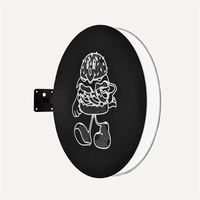 Boîte lumineuse publicitaire LED extérieure personnalisée, panneau lumineux en acier inoxydable et acrylique pour les entreprises