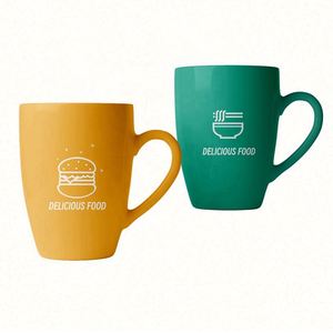 Creative Gifts Advertising Logo Print 11Oz Coffee <b>Large</b> Shape <b>Cup</b> Straight Ceramic Mugs - Product Image 6