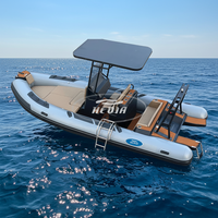 Gommone 6 mètres 19 pieds, bateau pneumatique rigide Hypalon Rib 580, bateau de plaisance pour sports nautiques en Chine
