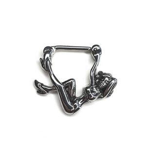 Vente en Gros Acier Chirurgical 316L <span class=keywords><strong>Squelette</strong></span> <span class=keywords><strong>Humain</strong></span> Anneaux de Mamelon Piercing Bijoux de <span class=keywords><strong>Corps</strong></span> pour Femmes - Product Image 2