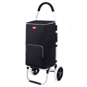 Chariot d'épicerie pliable robuste d'une capacité de <span class=keywords><strong>50kg</strong></span> pour faire du shopping avec 2 roues et grand sac isotherme - Product Image 6