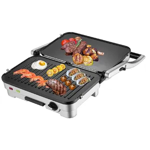 Electric Grill Electric Griddles Nonstick Barbecue Plate Portable BBQ Barbecue Table Top Grill Griddle For Camping Indoor