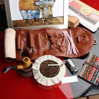 Étui de luxe classique en cuir personnalisé pour tabac, pochette à pipe, organiseur d'outils pour pipe, étui porte-briquet de poche