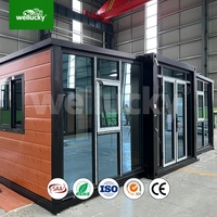 Casa Container Espandibile da 40 Piedi per Sviluppo di Resort e Ville Modulari, 1-6 Camere da Letto, Chiavi in Mano, Cucina e Bagno Completi