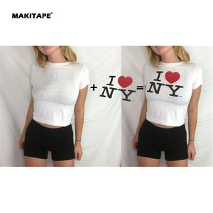 HG667 Camiseta Corta Ajustada de Verano para Mujer, con Logotipo Personalizado, Estilo Sexy, Lisa, al por Mayor - Product Image 2