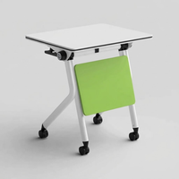 Table de conférence pliante multifonctionnelle verte - Bureaux et chaises pour étudiants universitaires - Bureaux et chaises pliables pour campus