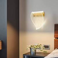 Nouvelle Lampe Murale LED 2025 en Acrylique Style Moderne et Simple pour Chambre d'Hôtel, Chevet, Salon, Fond de Canapé TV