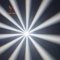 Projecteur LED à tête mobile 295W Phoenix Bulb, faisceau annulaire, spot, wash, activé par le son, contrôle DMX512, haute luminosité, dimmable, effet de scène