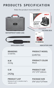 Estuche de Herramientas <span class=keywords><strong>3</strong></span> en 1 STARTRC: Carcasa Rígida Impermeable para <span class=keywords><strong>DJI</strong></span> <span class=keywords><strong>Mini</strong></span> <span class=keywords><strong>3</strong></span> <span class=keywords><strong>Pro</strong></span>/<span class=keywords><strong>Mini</strong></span> 4 <span class=keywords><strong>Pro</strong></span> Fly More Combo, con Compartimento para RC-N1/RC-N2 - Product Image 5