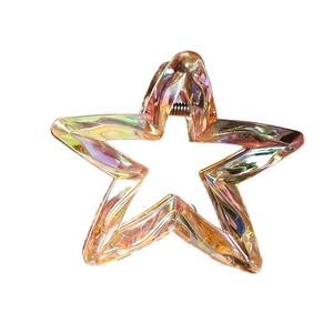 Flash Hot Girl Magic Chicken Feather Disco Grip Super Eye-Succión Sensación Pinza para el cabello Clips Estrella de cinco puntas Pinza para el cabello 6 Plástico - Product Image 5