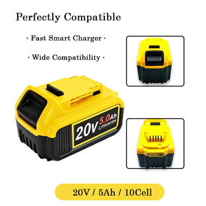 Batterie d'outils haute capacité en gros, 20V/5Ah, batterie au lithium de remplacement compatible avec les outils électriques de la série - Product Image 1
