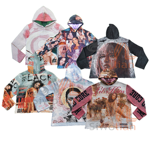 Áo hoodie thổ cẩm nam may sẵn, áo khoác thổ cẩm tùy chỉnh, quần áo thổ cẩm dệt jacquard, áo hoodie streetwear, áo len chui đầu - Product Image 6