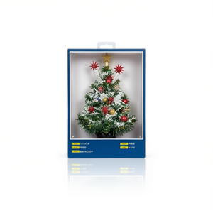 Christmas Tree 65x80cm Pine Artificial Outdoor Decorative Ornament Tabletop Plastic - Product Image 1