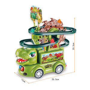 Vente flash : Ensemble de pistes de dinosaures pour enfants, avec une grande roue et des dinosaures, y compris un canard - Product Image 5