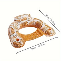 Nouveau fauteuil gonflable portable en PVC pour adultes et enfants, avec dossier en forme de U, pour piscine et extérieur