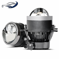 Projecteur de feux antibrouillard LED pour voiture, 3 pouces, double faisceau direct tricolore, 3000-5800K, 12V, 120W, IP67, étanche, pour Honda, Toyota, Nissan