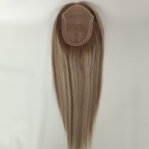 Preço Direto de Fábrica: Topper de Seda 5x7 Polegadas, 16 Polegadas, 50% de Densidade, Cabelo Humano Virgem Natural com Volume Extra, Renda HD Fina - Product Image 3