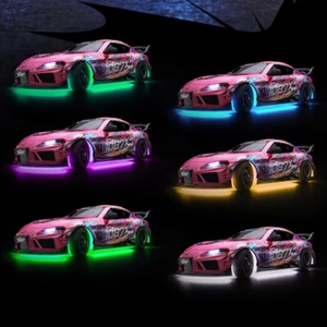 Nouvelle voiture de drift RC Supra SJY-SP4301 1:43, corps en métal moulé sous pression, 4 roues motrices, contrôle proportionnel, câble USB, portée de 50 m, mini voiture de bureau intérieure-extérieure - Product Image 5