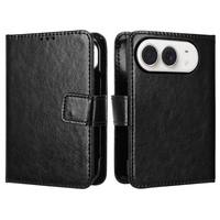 Étui de téléphone antichoc avec dos magnétique pour iPhone Duo en cuir PU Crazy Horse