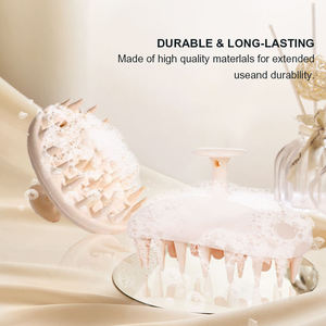 Brosse à shampooing en silicone <span class=keywords><strong>souple</strong></span> LEDUN pour massage du cuir chevelu, soin doux du cuir chevelu et circulation sanguine, poignée ergonomique, multicolore - Product Image 6