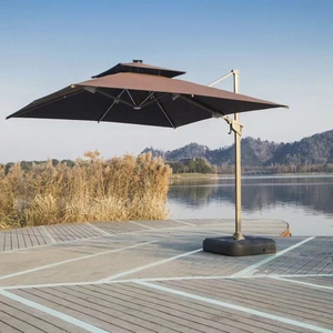 ร่มกันแดดแบบแขวน 3 เมตร สำหรับกลางแจ้ง รุ่น Flame Umbrella Patio พร้อมไฟ LED พลังงานแสงอาทิตย์ - Product Image 6