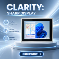 Penjualan Panas Anovo 12-Inch Touch Screen TFT LCD Panel PC J4125 J6412 Komputer Industri Mesin Layanan Mandiri Otomatis Stok Tersedia