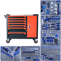 Chariot à outils industriel à roulettes en acier avec 7 tiroirs et 424 pièces pour atelier automobile, avec Caja De Herramientas
