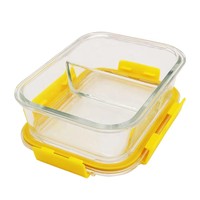 Boîte à lunch écologique simple avec couvercle en PP, compatible micro-ondes et lave-vaisselle, récipient alimentaire pour cuisine, camping, pique-nique, préparation de repas, cadeau