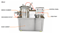 Granulateur mélangeur à cisaillement rapide à haute vitesse GHL, type humide, 50L, 5,5 kW, pour la fabrication de granulés de plastiques, de produits chimiques, d'aliments et d'engrais