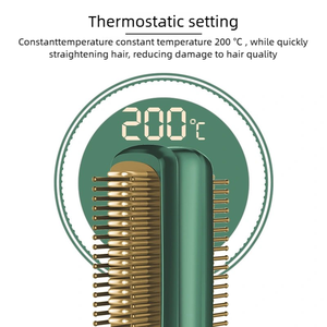 Sisir Pelurus Rambut Mini Multi-Fungsi USB Rechargeable, Alat Penata Rambut Portabel Rumah Tangga dengan Pemanas <span class=keywords><strong>PI</strong></span>, Sikat Rambut Elektrik - Product Image 2