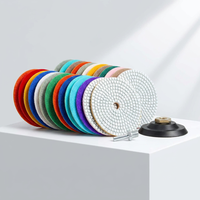 Tampons de polissage diamantés 50-3000 grains, utilisation humide/sèche pour le béton, le granit, le marbre, les sols en pierre et le polissage automobile