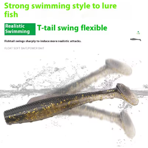 Aotuo Señuelo Blando <span class=keywords><strong>de</strong></span> Cola en T <span class=keywords><strong>de</strong></span> PVC, Tipo Gusano Flotante, para Pesca <span class=keywords><strong>de</strong></span> <span class=keywords><strong>Pez</strong></span> Mandarín en Agua Dulce, ¡Gran Venta! - Product Image 4