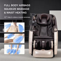 Fauteuil de massage intelligent 5D Shiatsu à gravité zéro en cuir PU, avec compresse chaude, pliable, de luxe, musique IA, pour le corps et la taille - Nouveauté 2026 - Vente Flash