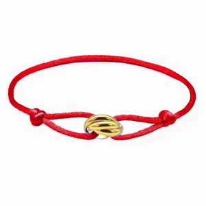 Pulsera Unisex de Acero Inoxidable <span class=keywords><strong>Tricolor</strong></span> Clásica con Diseño de Tres Vidas y Tres Mundos, Electrochapada, Moderna, Simple, para Regalo - Product Image 4