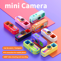 Kamera Mini Pendant LK-039 Kamera Miniatur Jempol Inovatif dengan Lampu Putar, 1,47 Inci, Perekam Video 1080P, Kamera Gantungan Kunci