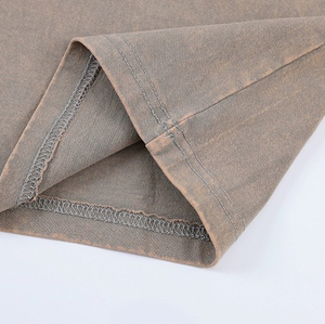 T-shirt imprimé personnalisé en gros T-shirt à manches longues Raglan Design T-shirt vintage délavé à l'acide - Product Image 4