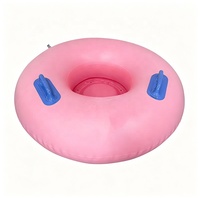 Tube gonflable de parc aquatique en PVC robuste, rose, avec fond, pour adultes et enfants