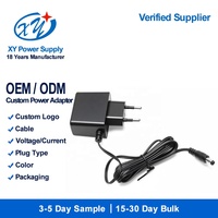 Adaptateur d'alimentation à découpage CA/CC 24V 0.5A 12W pour LED, prise UE, SELV, tension personnalisée OEM, certifié CE GS
