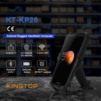 Kingtop PDA portable haute précision Android 12.0 avec WiFi, mémoire 64 Go, étanche IP67, scanner laser, NFC, lecteur de codes-barres 2D