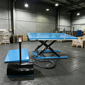 Table élévatrice à ciseaux profil bas en U pour transpalette manuel, optimisation de l'atelier - Product Image 1