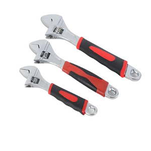 8'' 15'' 10'' 12'' Carbon Steel <strong>Adjustable</strong> <strong>Spanner</strong> Ratchet Wrench and Allen Key with Plastic Handle Repair Tools Money Wrench - Product Image 2