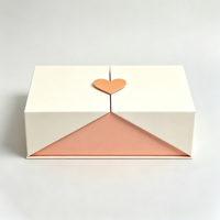 Boîte cadeau personnalisée à double ouverture, emballage en papier de luxe, logo couleur personnalisé pour bijoux, cosmétiques, cadeaux de mariage